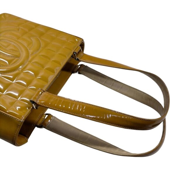 (S6) Chanel Shoulder Bag Yellow Leather - Picture 5 of 9